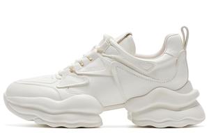 Повседневные спортивные туфли с амортизацией, противоскользящие и износостойкие, легкие, низкие, массивные кроссовки на платформе для женщин GG-CC, White