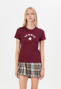 Футболка JJXX JXGIGI PATCH TEE, Cabernet/Dark Red