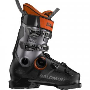 Мужские лыжные ботинки Supra BOA 110 S/Pro '26 Salomon, Black/Hematite Met/Orange Tiger