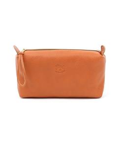 Косметичка Il Bisonte, квадратная косметичка, футляр для аксессуаров