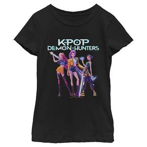 Футболка с принтом Girls 7-16 K-Pop Demon Hunters Licensed Character