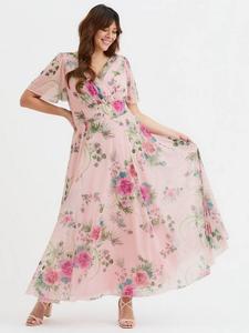 Платье макси Isabelle Floral с рукавами-фонариками Scarlett & Jo