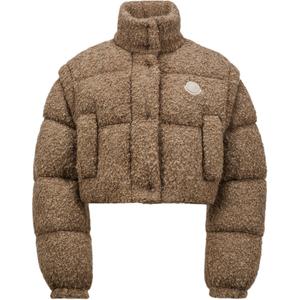 Пуховик женский светло-коричневый Moncler