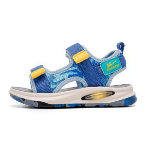 Противоскользящие детские сандалии для детей WARRIOR, синий/желтый