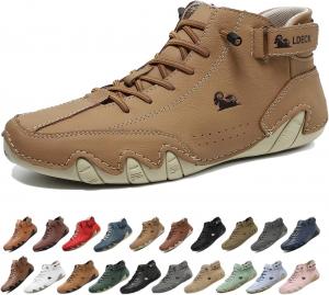 Мужские водонепроницаемые дышащие высокие ботинки-чукка ручной работы, нескользящие, для походов, вождения, кемпинга, легкие босоножки на все сезоны Generic, желтый