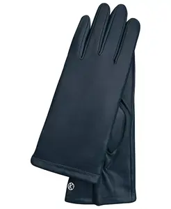 Женские удлиненные перчатки премиум-класса из мягкой кожи ягненка с сенсорными пальцами "KEIRA" KESSLER, синий