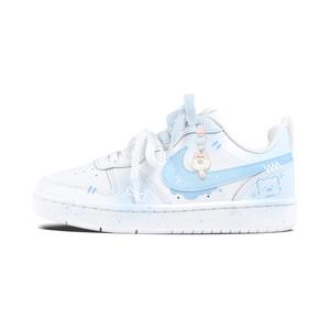 Nike Court Borough Endearing Bear Blue противоскользящие устойчивые к истиранию амортизирующие детские скейтбординг кроссовки для подростков