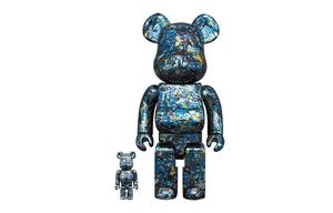 Jackson Pollock Studio Chrome BE@RBRICK