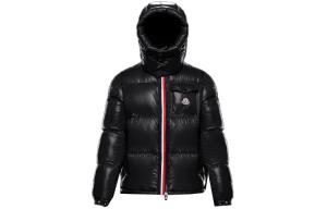 Классическая худи с высокой степенью блеска утепленная куртка Moncler, черный