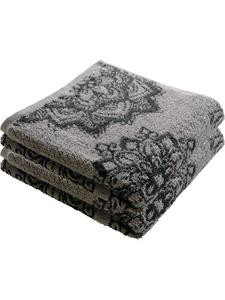 Erwin Müller Махровое жаккардовое банное полотенце, 2 шт , Bühl, серо-антрацитового цвета