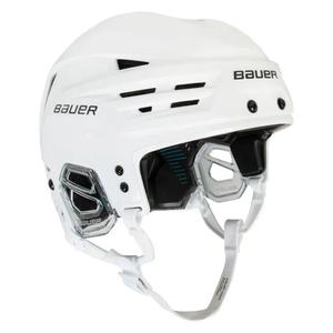 BAUER Новый хоккейный шлем RE-AKT90, Mid-Style без визора, регулируемая четырехсторонняя хоккейная шапка, белый, размер L