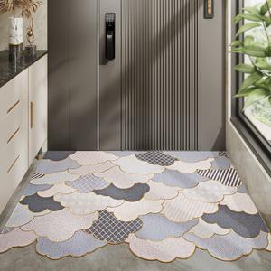 Dajiang Ковер 60х120 см из шелка с облачным узором для прихожей, можно обрезать