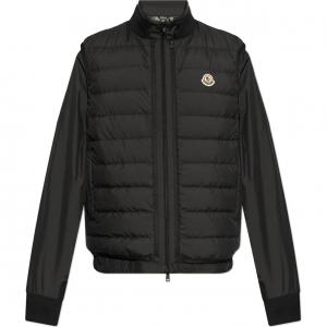 Moncler Верней Трехслойная короткая пуховая куртка, Black