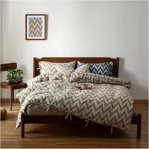 YUSIWOAL Комплект постельного белья Cotton Double Yarn с геометрическим принтом в стиле бохо Color 3