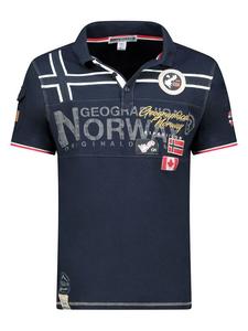 Рубашка-поло Geographical Norway, темно-синий