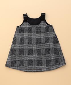 Юбка-комбинезон с флисовой подкладкой и принтом «Глен Чек» (детский размер)