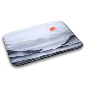 Коврик для ванной Tulup Sonnenaufgang, 90x1x90 см, сиреневый