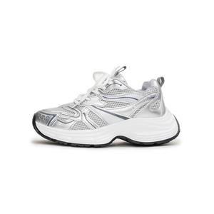 Низкие массивные кроссовки женские Humanism 1986, Silver