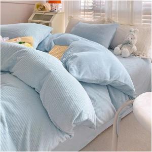 Generic Комплект постельного белья фланелевый однотонный молочный Blu Blu