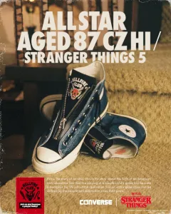 Кеды All Star Aged 87 CZ HI/Stranger Things 5 Converse, цвет Blue/Black