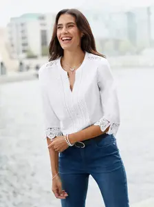 Блузка без шнуровки Inspirations Inspirationen, белый