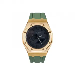 Мужские часы CASIO Liquid Crystal/Analog Dual Display Series черные