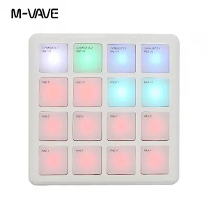 M-VAVE SK-16 SMC-PAD карманный контроллер MIDI с 16 падами, цена включает таможенные пошлины для покупателей из США