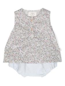 TEDDY & MINOU топ с цветочным принтом, синий