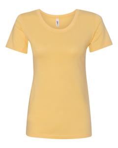 Женская идеальная футболка Next Level, цвет banana cream