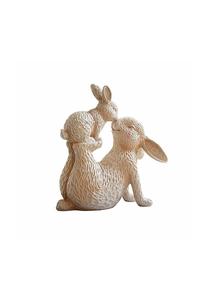 Декоративный зайчик Триста бежевый/розовый Loberon, бежевый/розовый