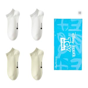 Женские носки щиколотка Shopping Bag 4 Pack Disney, белый/зеленый