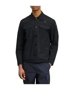 Классическая повседневная куртка на пуговицах Blauer, черный