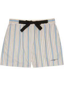 Полосатые шорты MSGM, синий