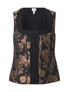 Традиционная блузка светло-коричневого цвета Ulla Popken