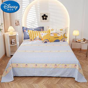 Disney Простыня из хлопка 230х250 см, цвет Strawberry Blue Plaid