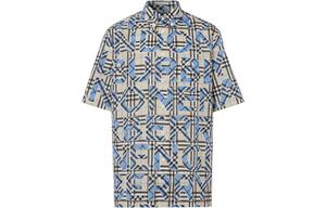 Мужская рубашка Burberry, цвет Beige & Blue