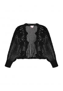 Вязаный кардиган IZIA Boho, черный