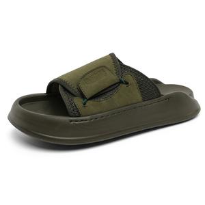 Мужские сандалии-слайдеры из полиуретана с противоскользящей подошвой, устойчивые к истиранию и амортизации SOBB, Olive Green