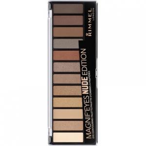 Палитра теней для век Magnif'Eyes Nude Edition, 12 оттенков, кремовая, Rimmel