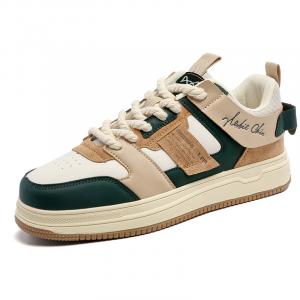 MIIOW Антискользящие износостойкие низкие скейтерские кроссовки мужские зеленые, цвет Green