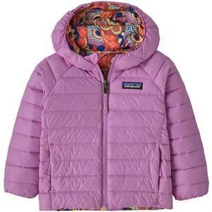 Двусторонний пуховый свитер с капюшоном - для младенцев Patagonia, River River: Potters Red