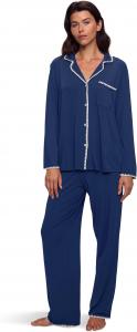 Пижама Eberjey Frida Long Pj Set, цвет Navy/Ivory
