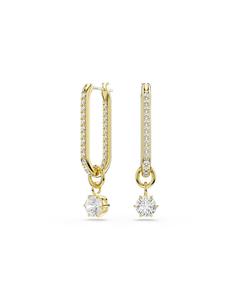 Серьги-подвески Constella с золотистым покрытием Swarovski, Gold