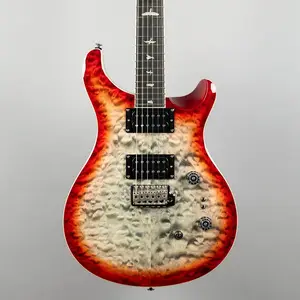 Paul Reed Smith SE Custom 24-08 с покрытием Quilt в цвете Charcoal Cherry Burst
