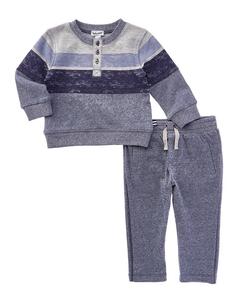 Великолепный комплект из 2 предметов: свитер и брюки в полоску Blake Block Splendid, серый