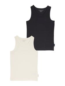 Топ TOM TAILOR, Black/Wool White