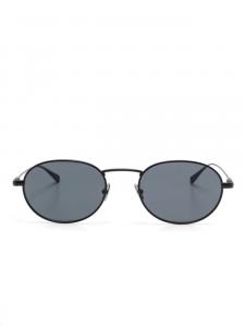 Солнцезащитные очки в овальной оправе Saint Laurent Eyewear, черный