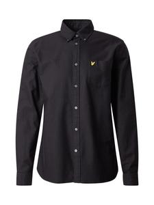 Рубашка на пуговицах классического кроя Lyle & Scott, черный