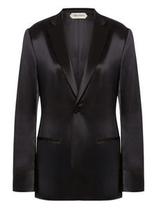 Alberta Ferretti атласный пиджак, черный