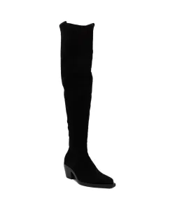 Кожаные ботинки Strauss из техасской замши с кирасардами Pinko, черный